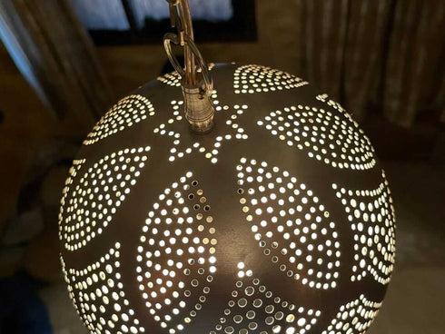 Handcrafted Moroccan Brass Pendant Light | Modern Ambiance (PL 1073)